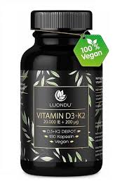 Luondu Vitamin D3 20 000 I E Vitamin K2 Mk7 200 Mcg Depot Sportnahrung Wehle