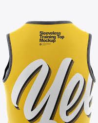 Download Women S Sleeveless Training Top Mockup In Apparel Mockups On Yellow Images Object Mockups