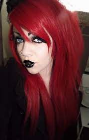 Red Gothic Emo Hairstyle Gothic Hairstyles Emo Hair Scene Hair