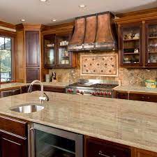 The dramatic dark counters pop against painted gray cabinetry. 5 Perfect Kitchen Countertop And Flooring Matches For Dark Cabinets