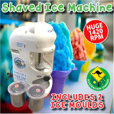 To shave ice, place ice in the top, put on the cover, press the button and voila! Ice Shaver Machine Taiwan Style