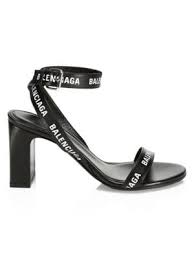 2,941 items on sale from $300. Balenciaga Women S Logo Print Leather Block Heel Sandals In Black Modesens