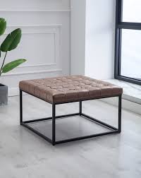 Simplihome owen 36 inch wide square coffee table lift top storage ottoman, cocktail footrest stool in upholstered distressed saddle brown faux air leather, mid century modern, living room amazon on sale for $280.27 original price $295.09 $ 280.27 $295.09 Sand Stable Kiah 28 Wide Faux Leather Tufted Square Standard Ottoman With Storage Reviews Wayfair