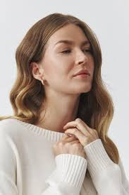 Classic Ladies' Jumper With Round Neckline — Joel cutting OVERSIZE color  ECRU