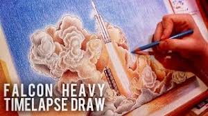 Spacex Falcon Heavy Portrait Timelapse Youtube Another free animals for beginners step by step drawing video tutorial. spacex falcon heavy portrait timelapse