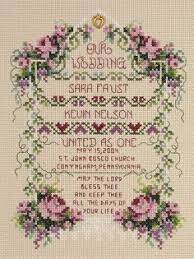 Check out our cross stitch pattern selection for the very best in unique or custom, handmade pieces from our shops. 26 Cross Stitch Wedding Samplers Ideas Wedding Sampler Cross Stitch Stitch