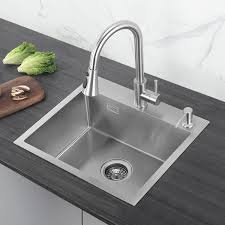 Cecipa Evier Cuisine 1 Bac Evier Inox 1 Cuve Avec Siphon Et Trop Plein Evier De Cuisine Inox 50 45 18 5cm Distributeur De Savon Fourni Gratuit Nvt2603 Evier Cuisine Cuisine Inox Evier Cuisine Inox