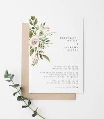 60 Stunning Simple Wedding Invitations On Etsy For The No Frills Couple Junebug Weddings Simple Wedding Invitations Floral Wedding Invitations Wedding Invitations Boho