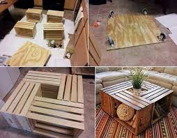 Crate Table Diy Furniture Wine Crate Coffee Table Crate Coffee Table