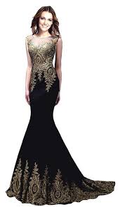 Rongstore Women S Sleeveless Mermaid Evening Dresses Beaded Lace You Can Ge Gold Evening Dresses Prom Dresses Long Mermaid Mermaid Evening Dresses