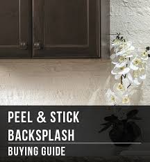 Create a custom kitchen backsplash with inexpensive glass tiles and marbles. Peel Stick Backsplash Buying Guide At Menards