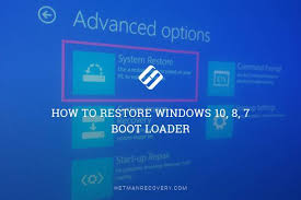 To restore your windows 10 pc from a system image you created earlier: How To Restore Windows 10 8 7 Boot Loader