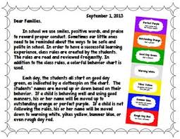 Editable Color Coded Classroom Behavior Management Chart