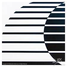 Horizontal Lines Minimal Art Half Circle Geometric Etsy Geometric Art Rhythm Art Contemporary Art