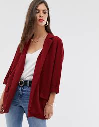 * les articles «pages/prix rouges» ne sont pas concernés par les opérations de réduction liées à un code promo. Asos Design Easy Blazer Decontracte En Jersey Texture Rouge Femme