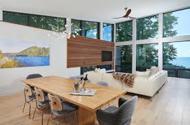 Table bases are commercial quality and are easily assembled. 75 Beautiful Dining Room With A Ribbon Fireplace Pictures Ideas August 2021 Houzz