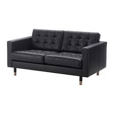 Landskrona 2er Sofa Grann Bomstad Schwarz Holz Ikea Schweiz Landskrona Sofa Faux Leather Sofa Leather Sofa
