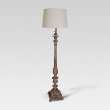 Target/home/wood torchiere floor lamp (988)‎. Turned Polyresin Double Socket Floor Lamp Threshold Target