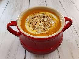Veloute De Patate Douce A La Tomate Et Au Poivron Recette Veloute Veloute De Tomates Patates