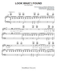 The 3 minute 36 second video features the amazing duo of gaga and cooper performing shallow, one of the songs from the soundtrack of the film a star is born. Look What I Found Sheet Music Lady Gaga Sheetmusic Free Com