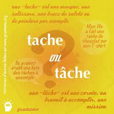 Gramemo Tache Ou Tache Learn French French Language Lessons French Flashcards