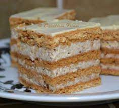 Punem o bucata de blat in tava si. Pin On Prajitura Cu Frisca Si Nuca