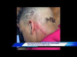 Nle Choppa His Gf Mariah Get Their Names Tattooed On Each Other Huge L Youtube The link to this photo or video may be broken, or the post may have. nle choppa his gf mariah get their