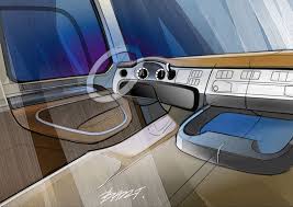Daf Cf Truck Interior Design Sketch Car Body Design Truck Interior Interior Design Sketch Design Sketch