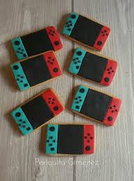 Galletas Decoradas Fondant Nintendo Switch Cookies Decorated Periquita Gimenez Fiesta De Nintendo Cumple De Mario Bros Fiesta De Cumpleanos De Mario