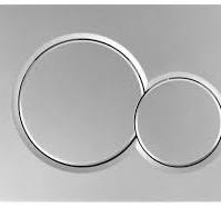 Dual-Flush Actuator Plate for Concealed Cisterns Matte Chrome Compatible  With 115.770.JQ.5 Sigma01 Wall Mount Toilets Series