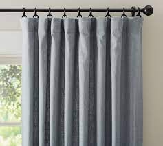 With a soft, luxurious drape, it brings both casual warmth and refined style to the room. Emery Linen Rod Pocket Curtain Pottery Barn