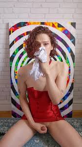 LolaCD creampie 2 with jerkoff - young sissy transgender