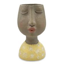 Face & Head Plant Pot