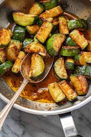 How to cook zucchini noodles on the stove: Garlic Butter Zucchini Skillet Recipe Sauteed Garlic Butter Zucchini Recipe Eatwell101