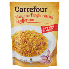 Risotto ai funghi secchi e zafferano. Carrefour Risotto Con Funghi Porcini E Zafferano 175 G Carrefour
