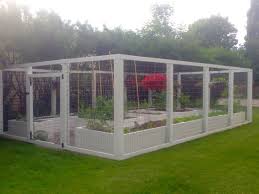 Enclosed Raised Bed Vegetable Garden 7 Feet High For Deer Proofing Raised Garden Raised Garden Beds Vegetable Garden Design