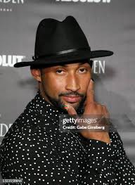 Acrobat Brett Hamby and entertainer Mark Romain attend the one year... News  Photo