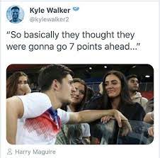 The meme of the tournament is getting better and better and better. Kyle Walker Trolls Liverpool With Hilarious Harry Maguire Meme Before Deleting Tweet And Leicester Defender Loves It