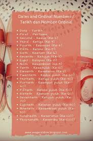 Check spelling or type a new query. Beginner Lesson 24 Dates And Ordinal Numbers Learn Malay Through English English For Beginners Beginner Lesson Learn English Words