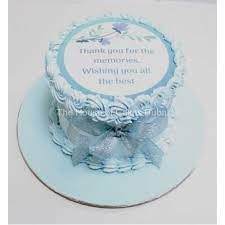 Smiley is made of fondant and gumpaste. Farewell Cake 2