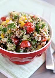 Gluten Free Red And White Quinoa Withtabouli Salad Tabbouleh Salad Recipe Food Spring Salad