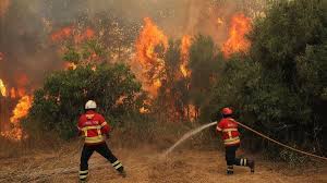 200 efectivos, 56 vehículos y 9 medios aéreos. Un Incendio Descontrolado Quema Mas De 15 000 Hectareas En El Algarve
