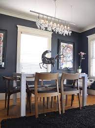 Love The Lights Craftsman Dining Room Dark Grey Dining Room Grey Dining Room