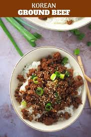 Easy Korean Ground Beef Ready In 30 Minutes Kawaling Pinoy In 2020 Korean Ground Beef Ground Beef Recipes Using Ground Beef