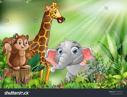 Cartoon Of The Nature Scene With Different Animals Ad Sponsored Nature Cartoon Animals Scene Desenhos Animados Desenhos Animais