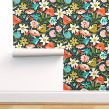 Our modern floral wallpaper makes a captivating addition to any space. Peel And Stick Removable Wallpaper Floral Florals Flowers Flower Blue Modern Walmart Com Walmart Com