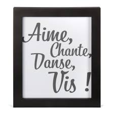 Aime Image Encadree 24x30cm La Cle Du Bonheur Noir Et Blanc Alinea Parement Mural Deco Murale Salon Deco Murale