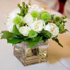 We have tall vases that go as high as 40 inches! Arrangement In A Square Clear Glass Container Luda Flower Salon