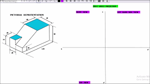 Orthographic Projection Problem 6 First Angle Projection Hindi Urdu Sorry For Late Upload Youtube