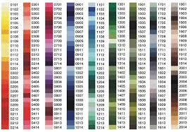 Madeira Threads Madeira Skeins Color Chart List Of Colors